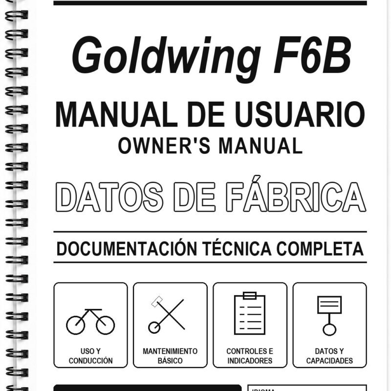 Manual de Usuario Honda Goldwing F6B (Inglés)