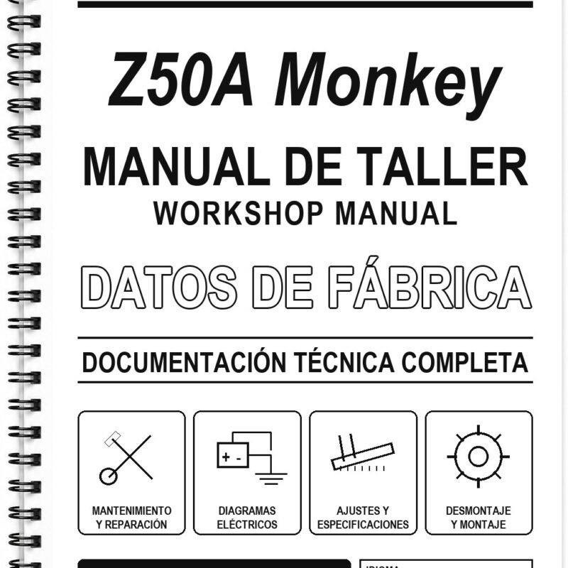 Manual de Taller Honda Z50A Monkey (Inglés)