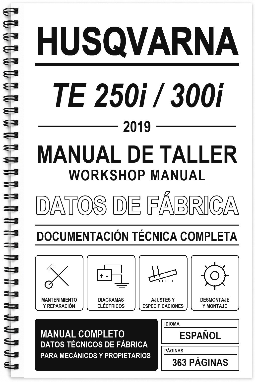 Manual de Taller Husqvarna TE 250i / 300i (2019)