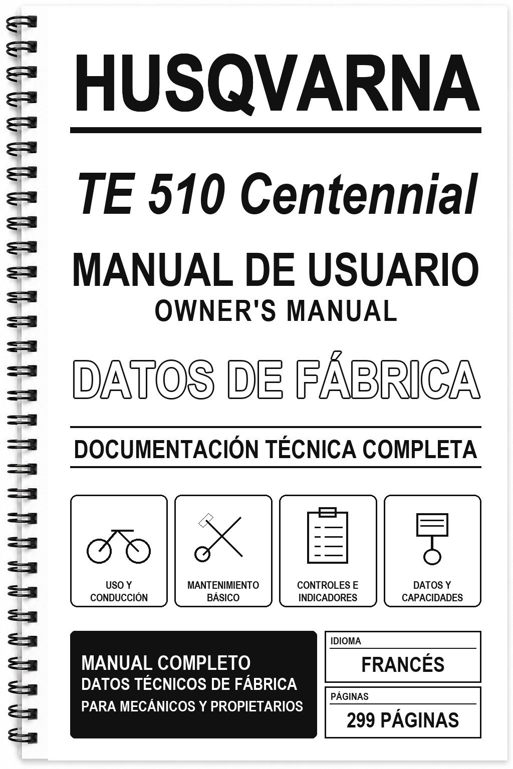 Manual de Usuario Husqvarna TE 510 Centennial (Francés)