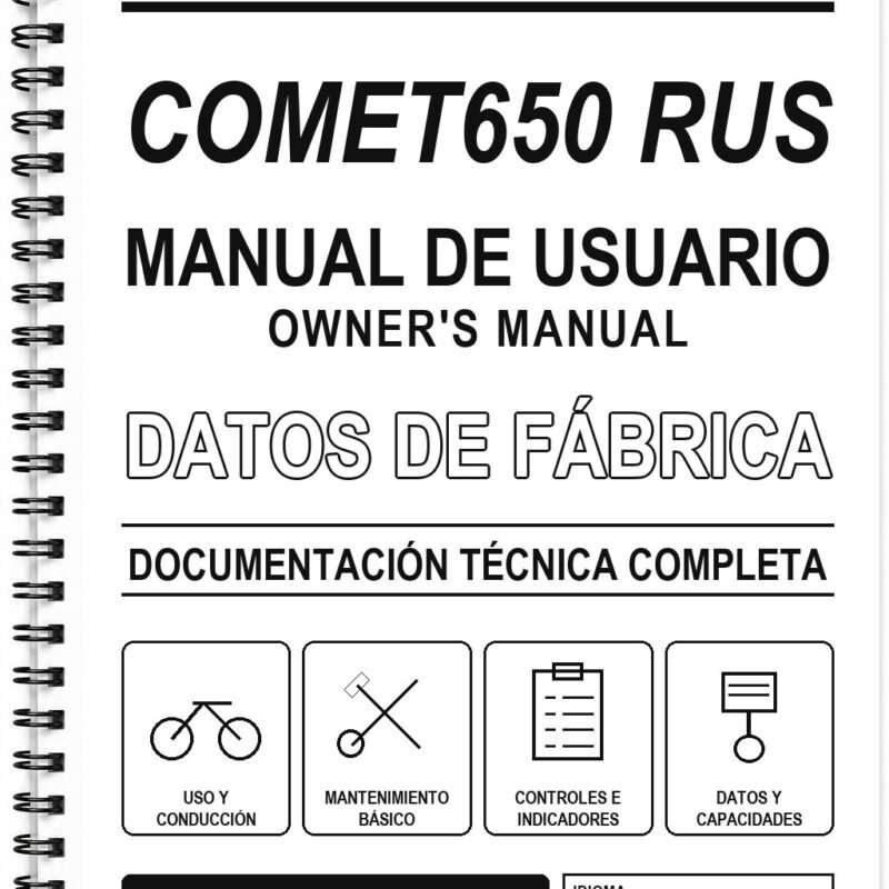 Manual de Usuario Hyosung COMET650 RUS