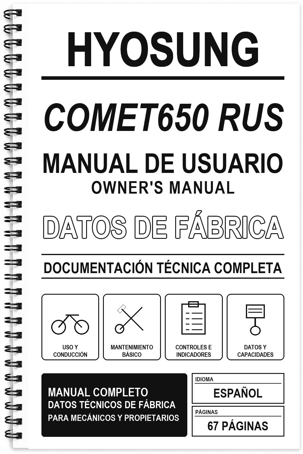 Manual de Usuario Hyosung COMET650 RUS