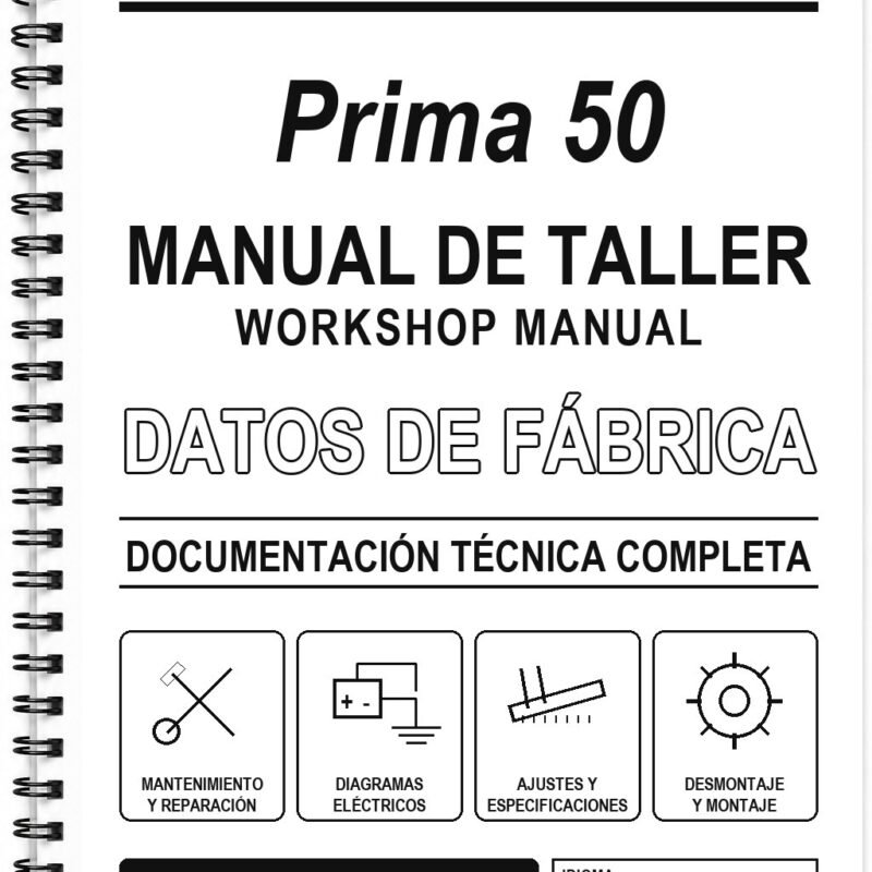 Manual de Taller Hyosung Prima 50 (Inglés)