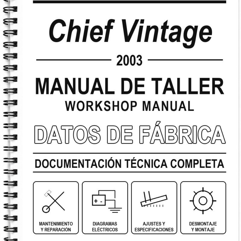 Manual de Taller INDIAN Chief Vintage (2003) (Inglés)