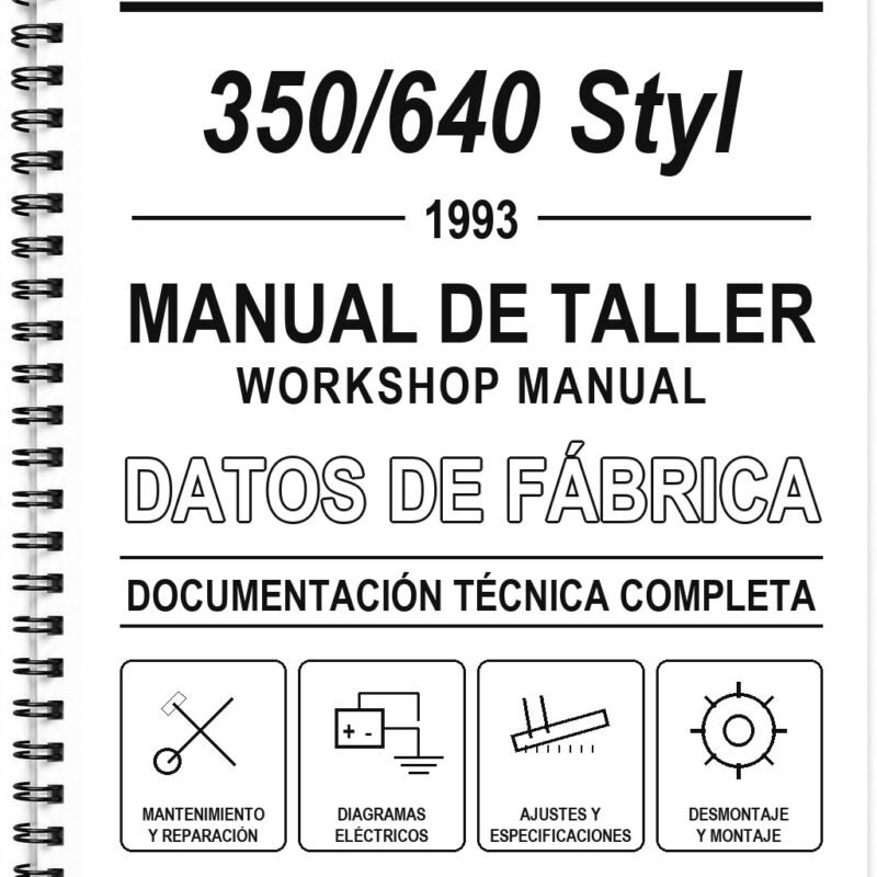 Manual de Taller Jawa 350/640 Styl (1993) (Inglés)