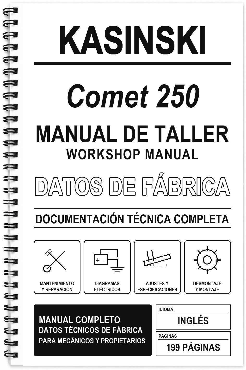 Manual de Taller KASINSKI Comet 250 (Inglés)