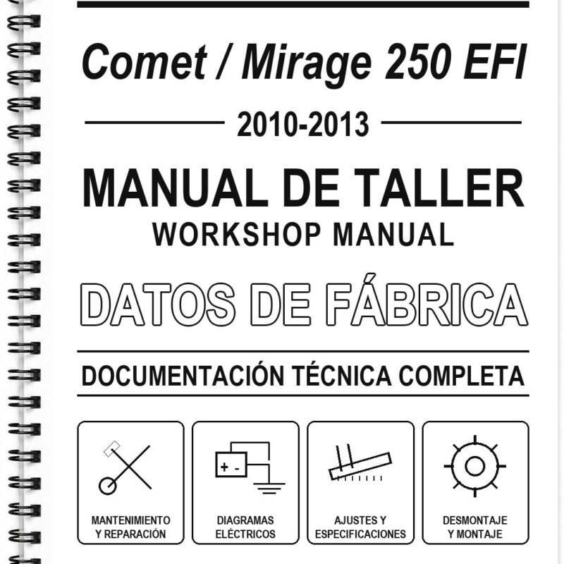 Manual de Taller KASINSKI Comet / Mirage 250 EFI (2010-2013) (Portugués)