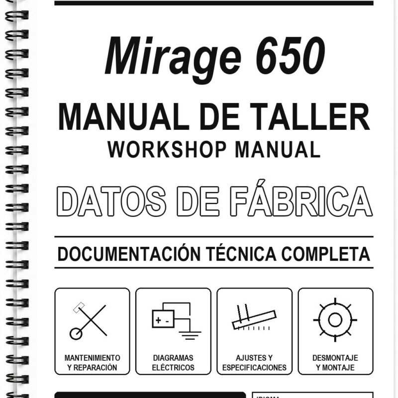Manual de Taller KASINSKI Mirage 650 (Portugués)