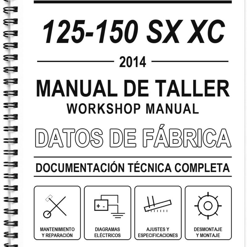 Manual de Taller KTM 125-150 SX XC (2014) (Portugués)
