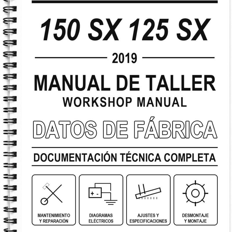 Manual de Taller KTM 150 SX 125 SX (2019) (Inglés)