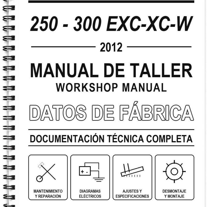 Manual de Taller KTM 250 – 300 EXC-XC-W (2012) (Inglés)