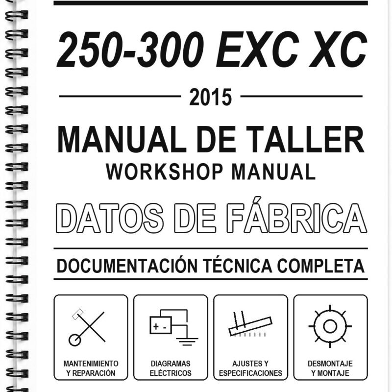 Manual de Taller KTM 250-300 EXC XC (2015) (Portugués)