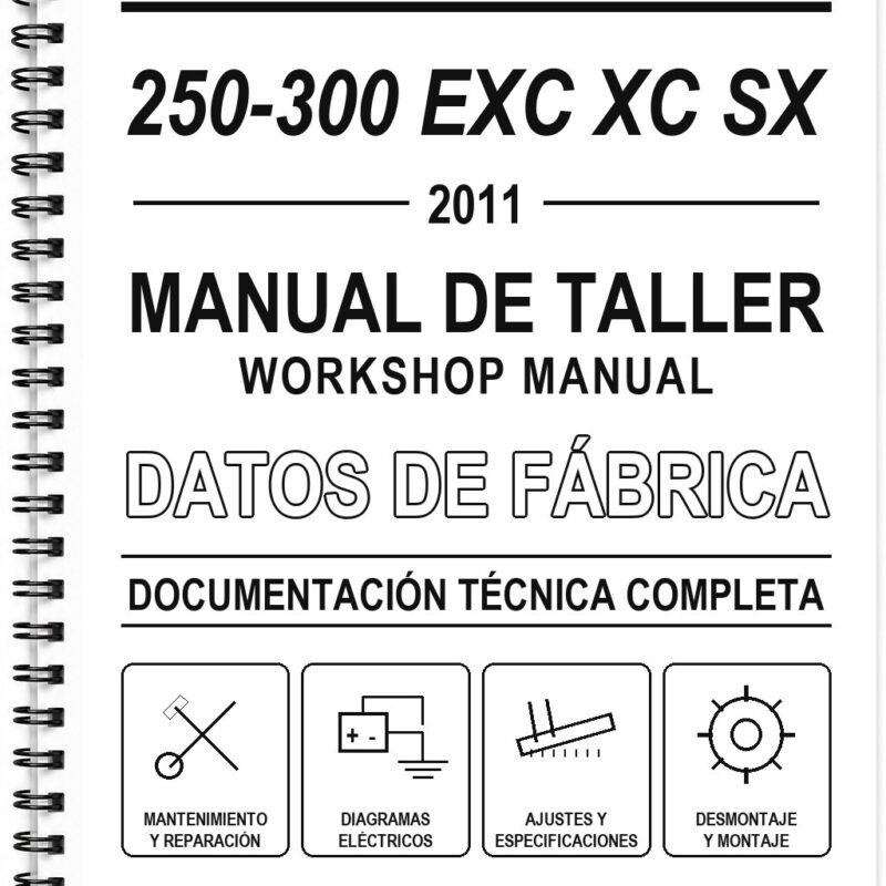 Manual de Taller KTM 250-300 EXC XC SX (2011) (Portugués)