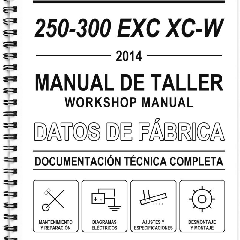 Manual de Taller KTM 250-300 EXC XC-W (2014) (Portugués)