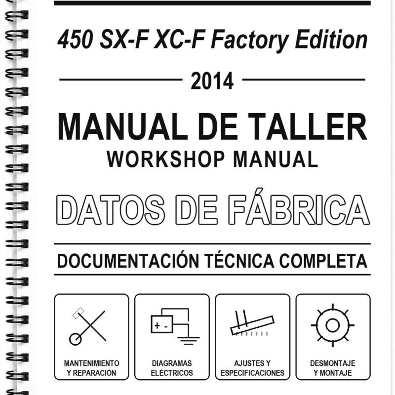 Manual de Taller KTM 450 SX-F XC-F Factory Edition (2014) (Inglés)