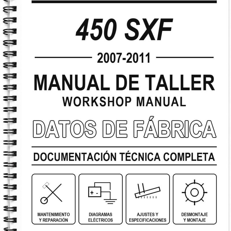 Manual de Taller KTM 450 SXF (2007-2011) (Inglés)