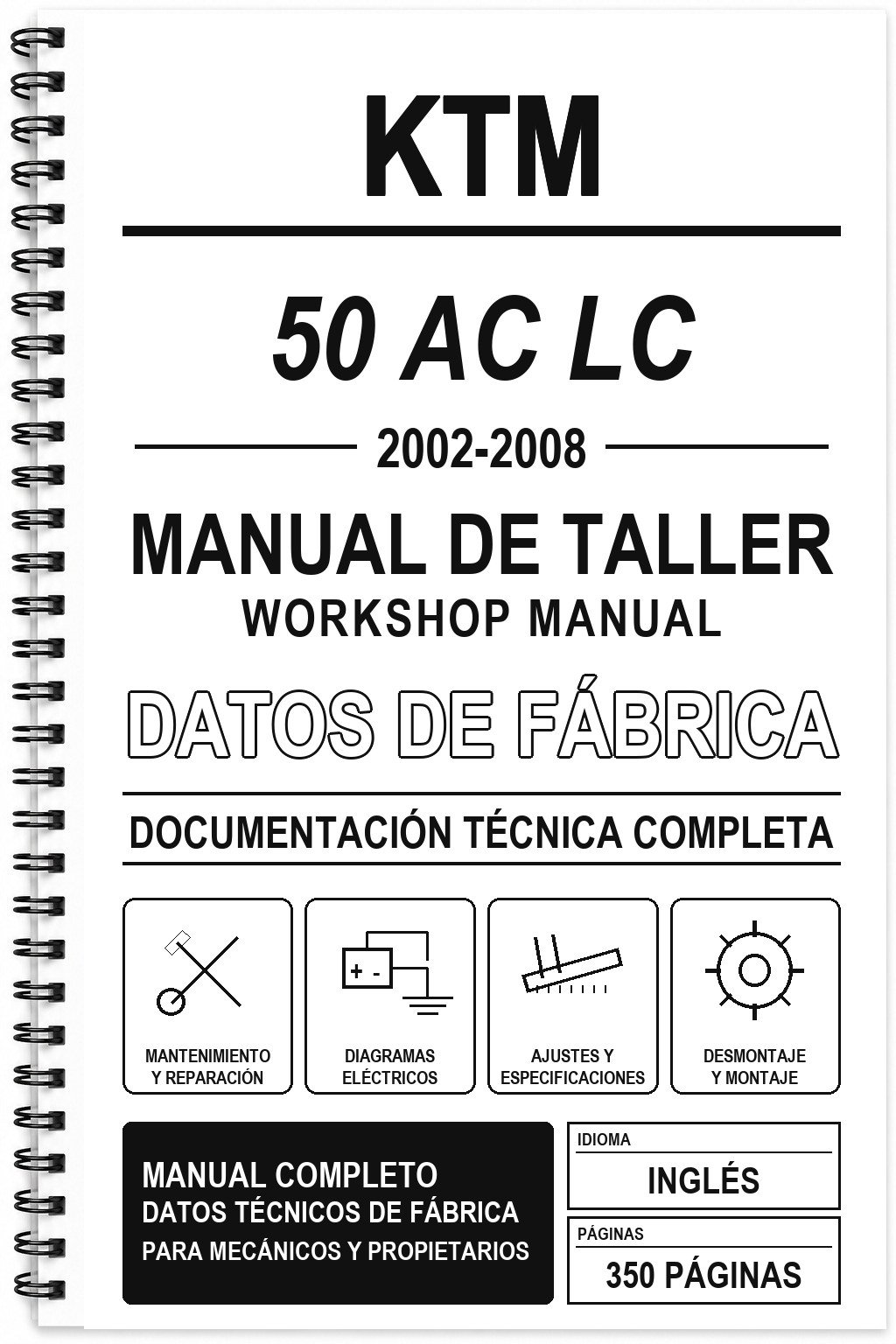 Manual de Taller KTM 50 AC LC (2002-2008) (Inglés)