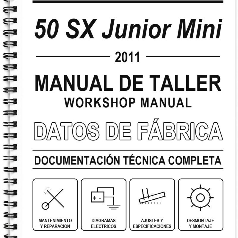 Manual de Taller KTM 50 SX Junior Mini (2011) (Inglés)
