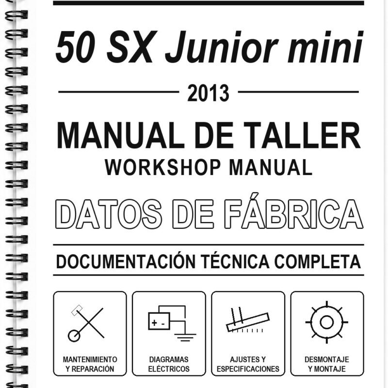 Manual de Taller KTM 50 SX Junior mini (2013) (Inglés)