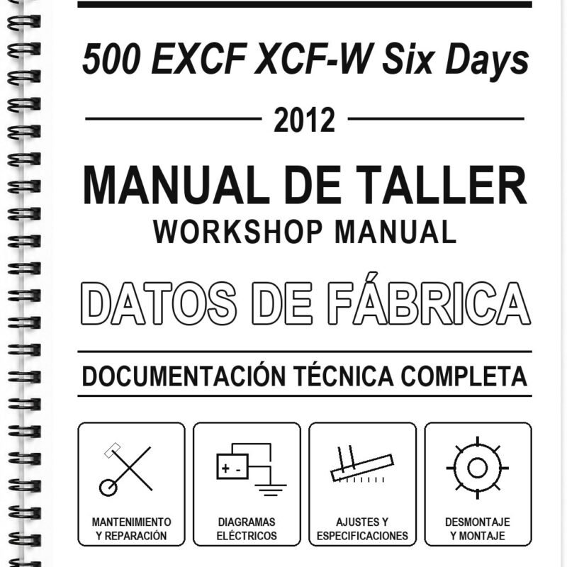 Manual de Taller KTM 500 EXCF XCF-W Six Days (2012) (Francés)