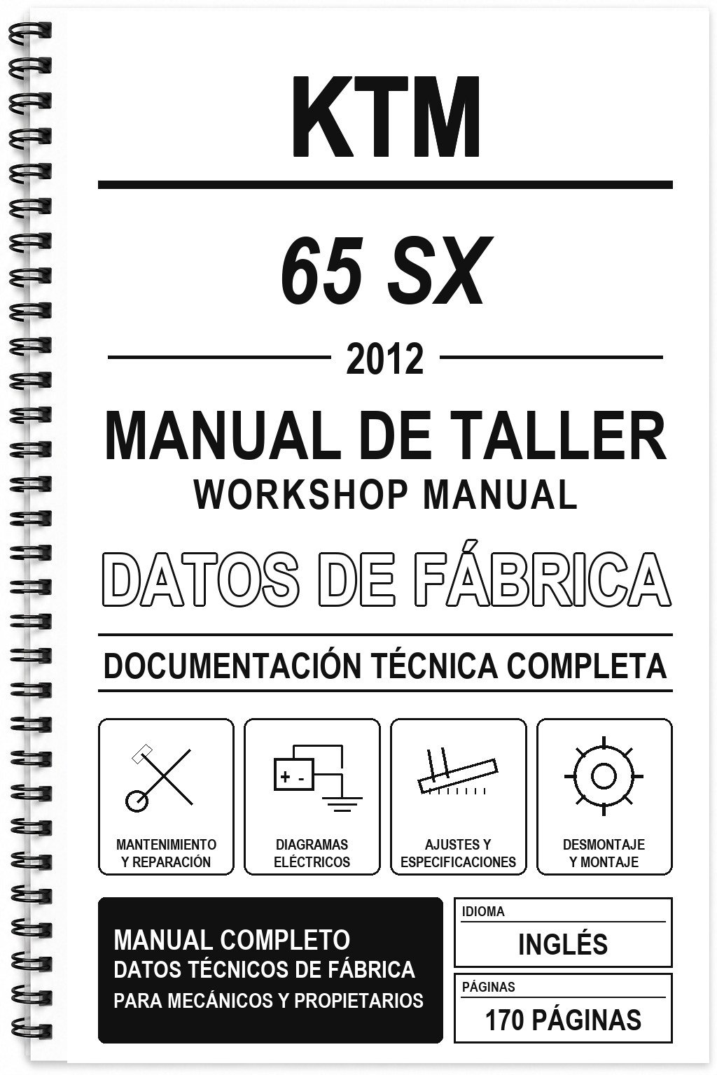 Manual de Taller KTM 65 SX (2012) (Inglés)