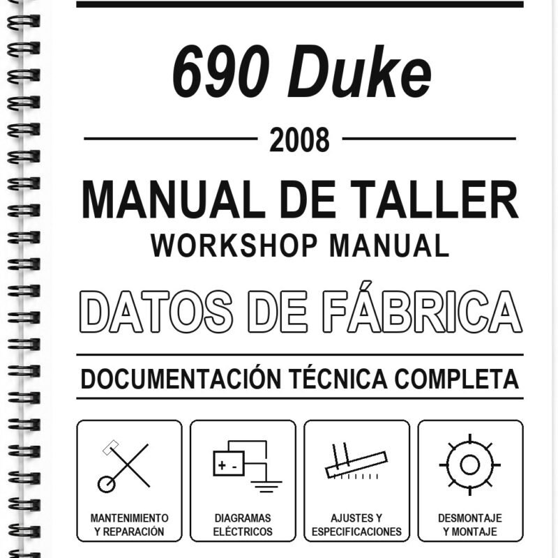 Manual de Taller KTM 690 Duke (2008) (Inglés)