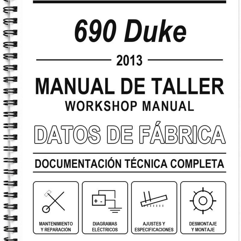 Manual de Taller KTM 690 Duke (2013) (Inglés)