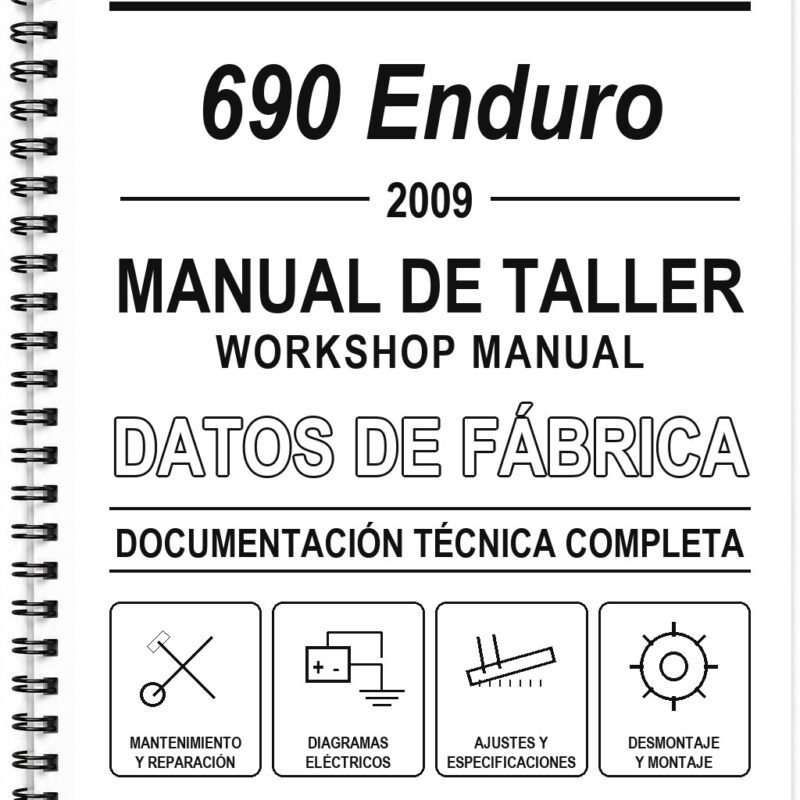 Manual de Taller KTM 690 Enduro (2009) (Inglés)
