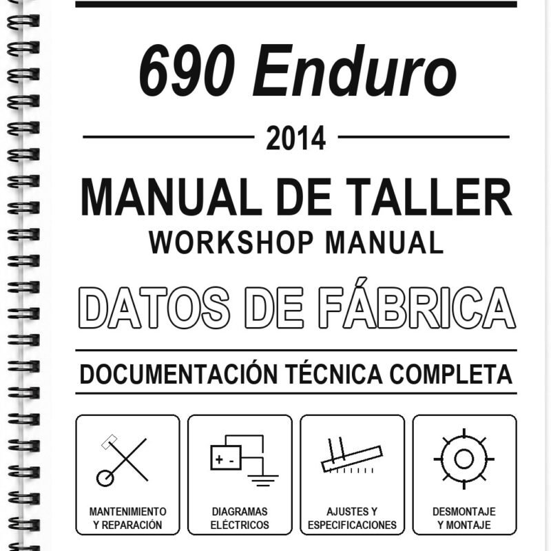 Manual de Taller KTM 690 Enduro (2014) (Inglés)
