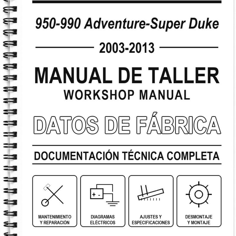 Manual de Taller KTM 950-990 Adventure-Super Duke (2003-2013) (Portugués)