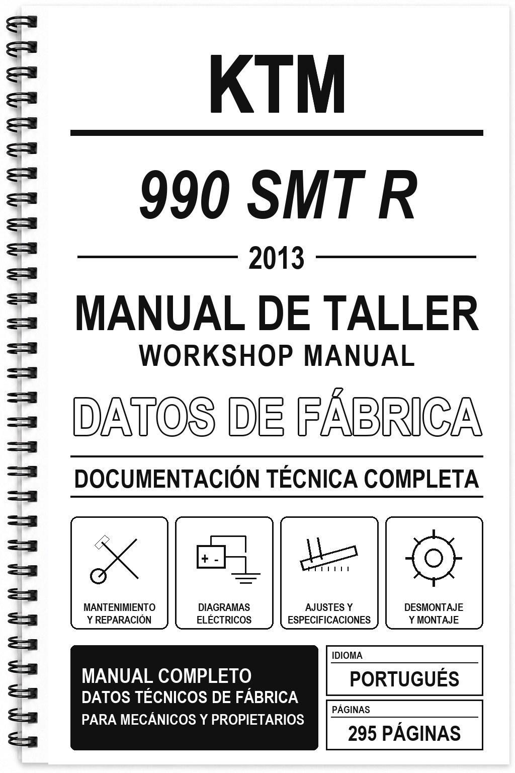 Manual de Taller KTM 990 SMT R (2013) (Portugués)