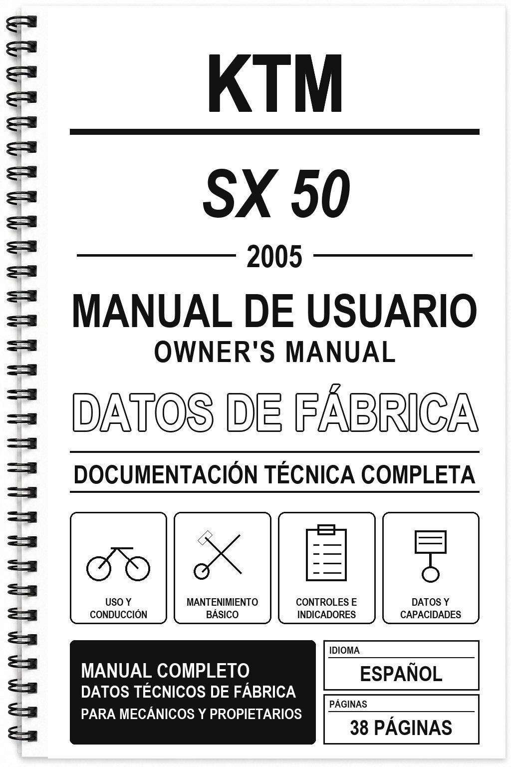 Manual de Usuario KTM SX 50 (2005)