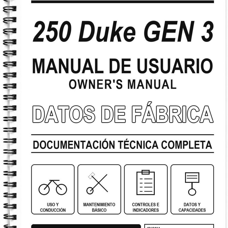 Manual de Usuario KTM 250 Duke GEN 3