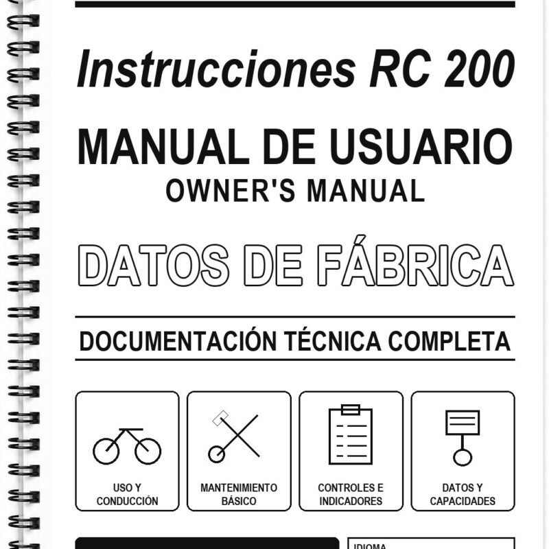 Manual de Usuario KTM Instrucciones RC 200