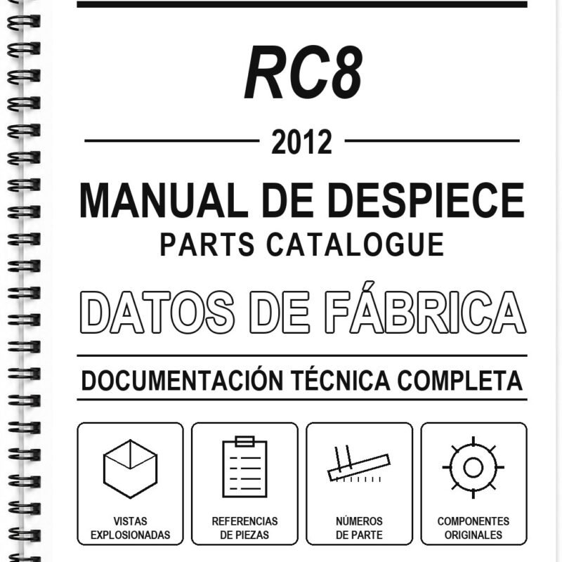 Manual de Despiece KTM RC8 (2012) (Inglés)