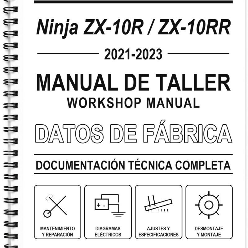 Manual de Taller Kawasaki Ninja ZX-10R / ZX-10RR (2021-2023) (Inglés)