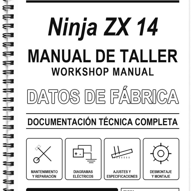 Manual de Taller Kawasaki Ninja ZX 14 (Inglés)