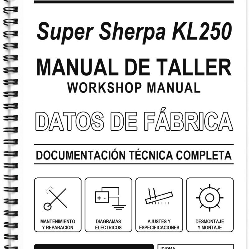 Manual de Taller Kawasaki Super Sherpa KL250