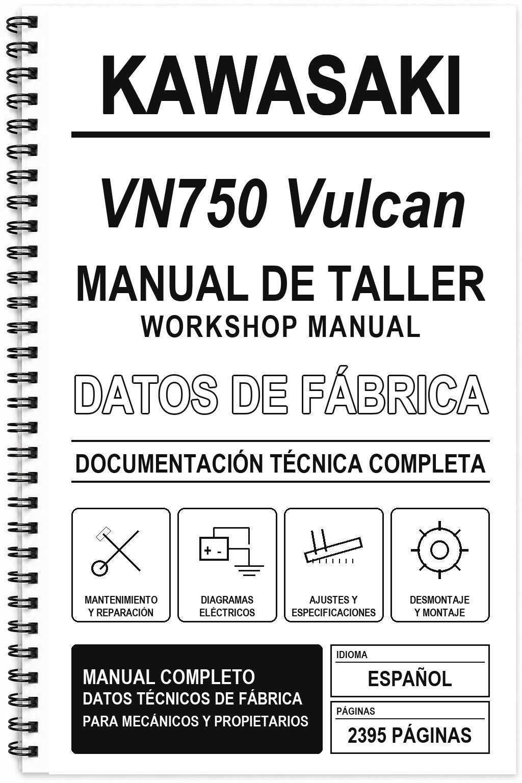 Manual de Taller Kawasaki VN750 Vulcan