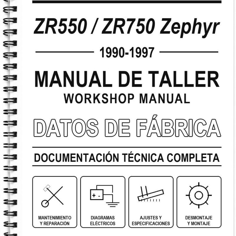 Manual de Taller Kawasaki ZR550 / ZR750 Zephyr (1990-1997)