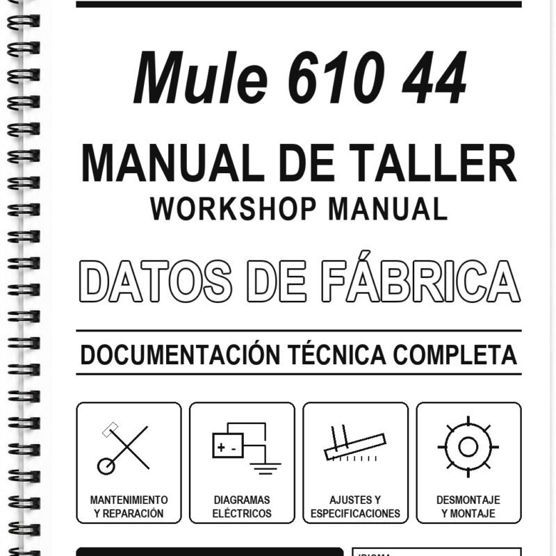 Manual de Taller Kawasaki Mule 610 44 (Inglés)