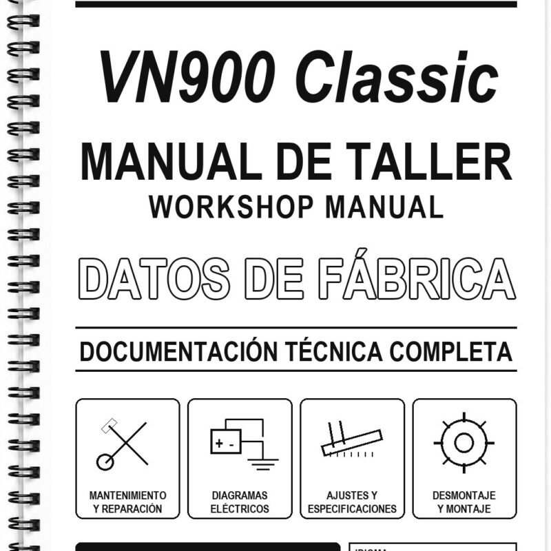 Manual de Taller Kawasaki VN900 Classic (Inglés)