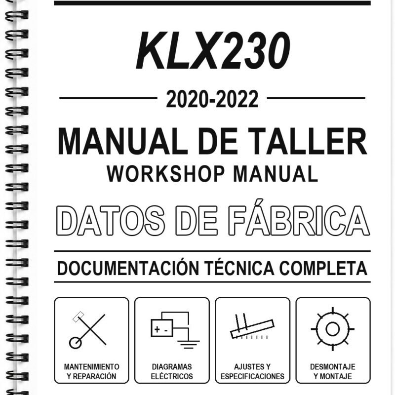 Manual de Taller Kawasaki KLX230 (2020-2022) (Portugués)