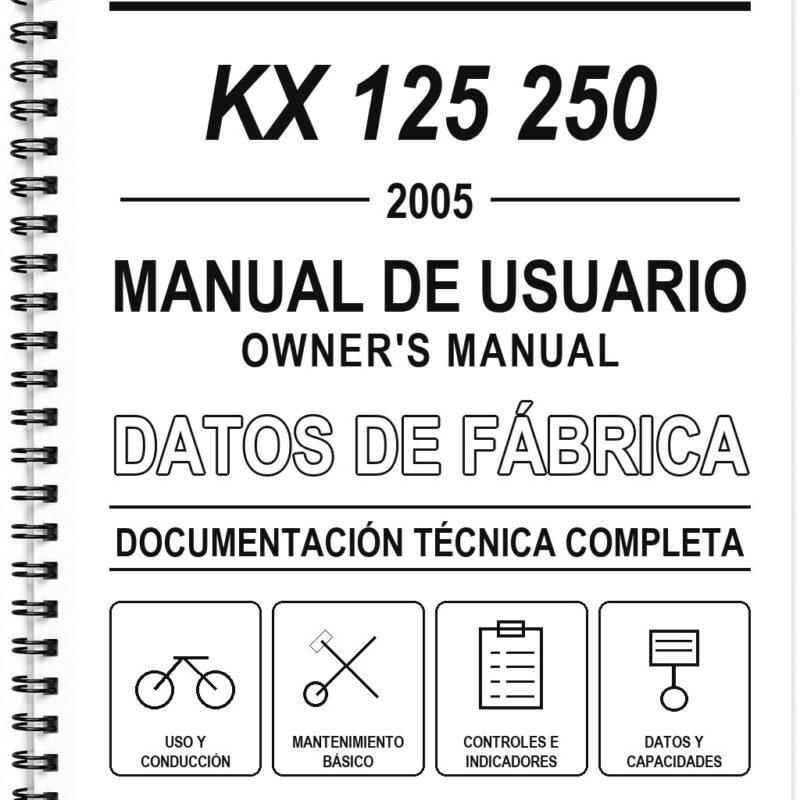 Manual de Usuario Kawasaki KX 125 250 (2005) (Alemán)
