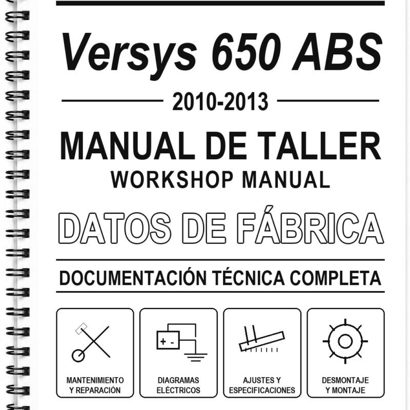 Manual de Taller Kawasaki Versys 650 ABS (2010-2013) (Inglés)