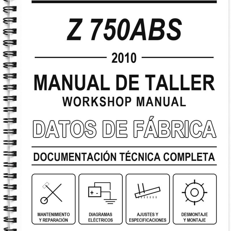 Manual de Taller Kawasaki Z 750ABS (2010) (Inglés)