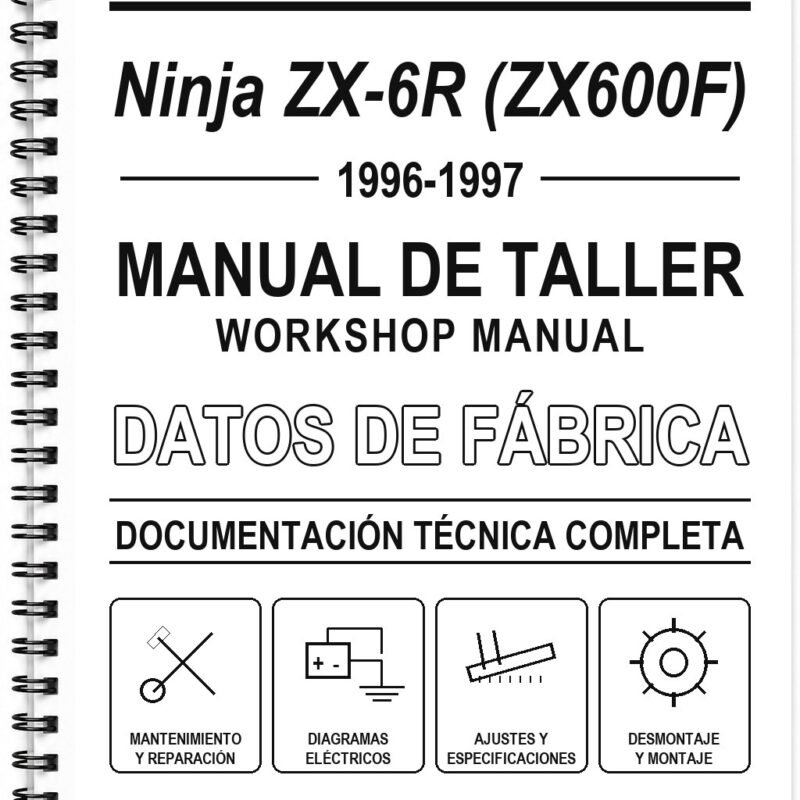 Manual de Taller Kawasaki Ninja ZX-6R (ZX600F) (1996-1997) (Portugués)