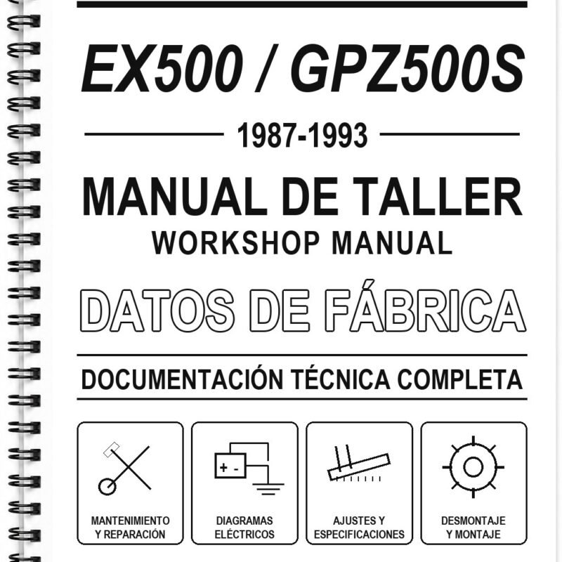 Manual de Taller Kawasaki EX500 / GPZ500S (1987-1993)