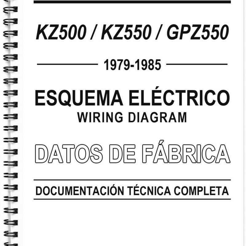 Esquema Eléctrico Kawasaki KZ500 / KZ550 / GPZ550 (1979-1985) (Inglés)