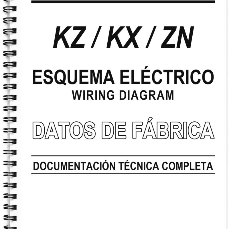 Esquema Eléctrico Kawasaki KZ / KX / ZN (Inglés)